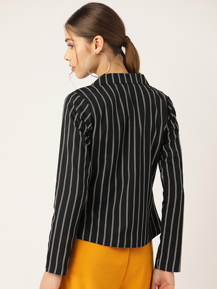 black polyester formal blazer - 17071909 - Zoom Image - 3