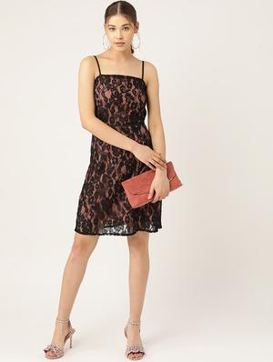 shoulder straps laced dress - 17071918 - Standard Image - 4