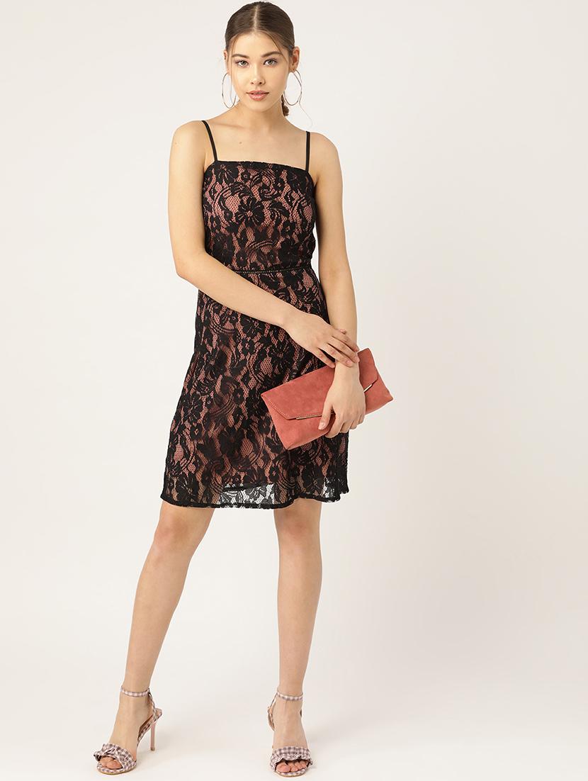shoulder straps laced dress - 17071918 - Zoom Image - 4