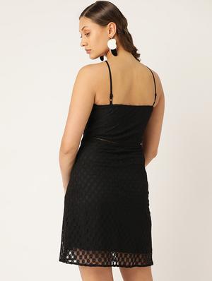 ruffle detail laced dress - 17071919 - Standard Image - 3
