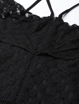 ruffle detail laced dress - 17071919 - Standard Image - 6