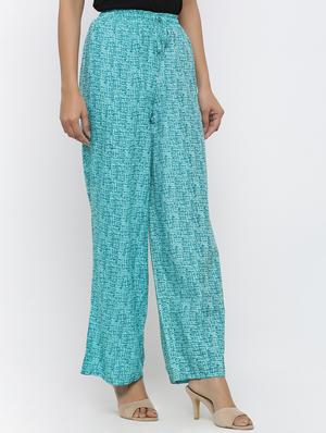 tie front printed palazzo - 17072071 - Standard Image - 2