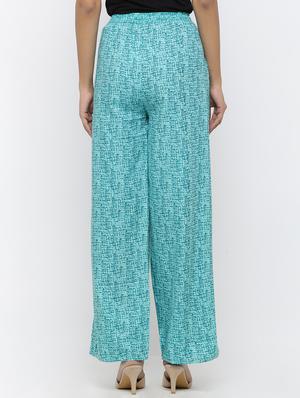 tie front printed palazzo - 17072071 - Standard Image - 3