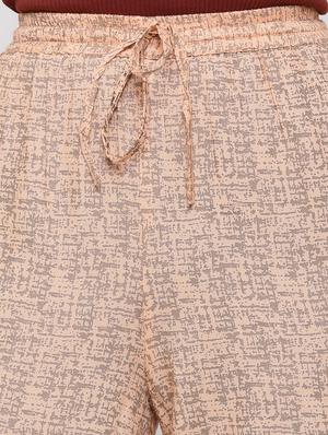 tie front printed palazzo - 17072072 - Standard Image - 4
