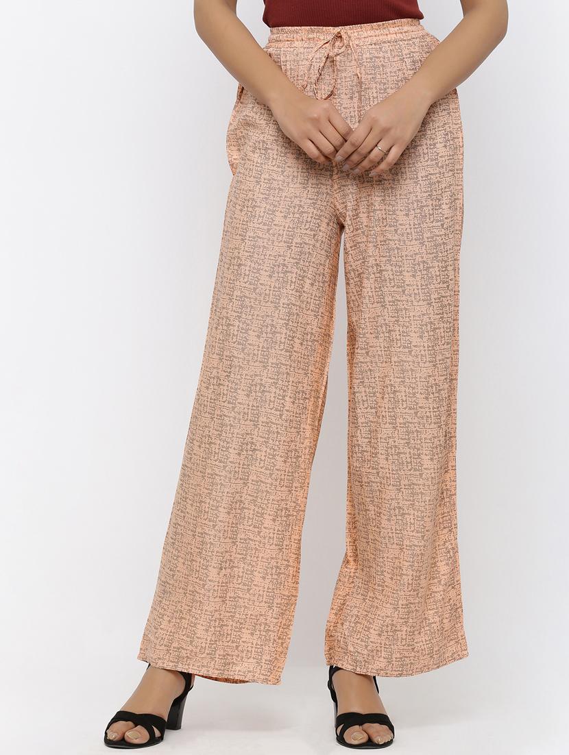 tie front printed palazzo - 17072072 - Zoom Image - 1
