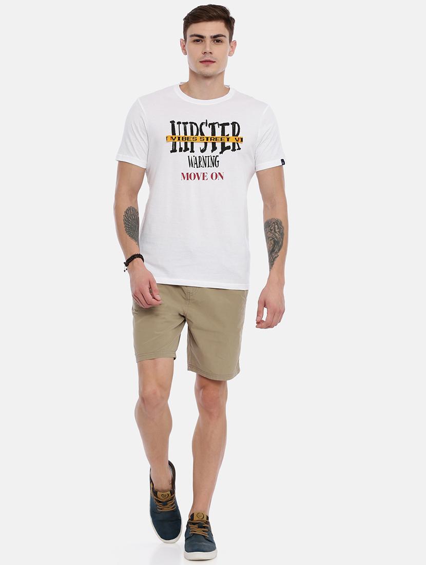 khaki solid bermuda shorts - 17072978 - Zoom Image - 4