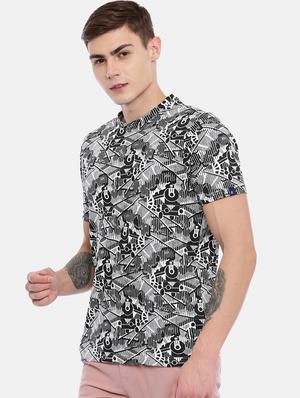 black all over print t-shirt - 17073002 - Standard Image - 2