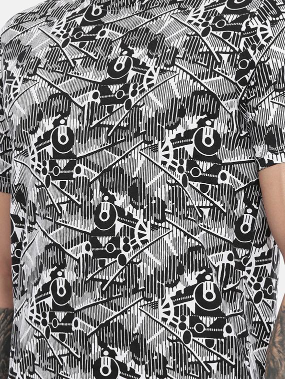 black all over print t-shirt - 17073002 - Zoom Image - 5