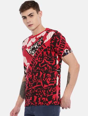 red all over print t-shirt - 17073017 - Standard Image - 2