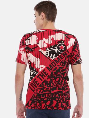 red all over print t-shirt - 17073017 - Standard Image - 3