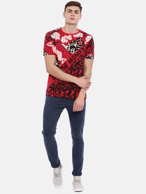 red all over print t-shirt - 17073017 - Standard Image - 4