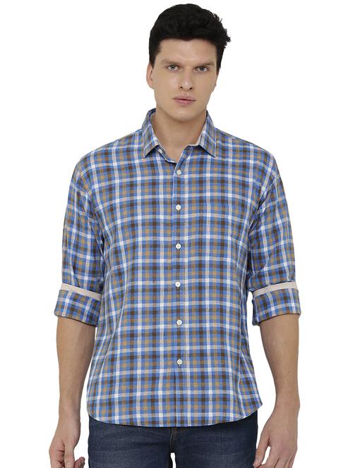 multi colored linen casual shirt - 17073633 - Very Small Image - 1