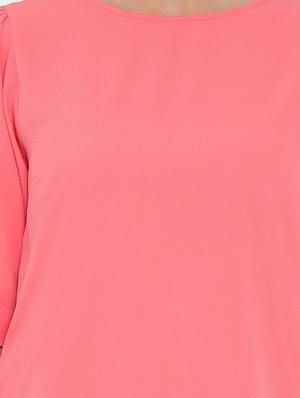 eyelet knot sleeves solid top - 17074112 - Standard Image - 5