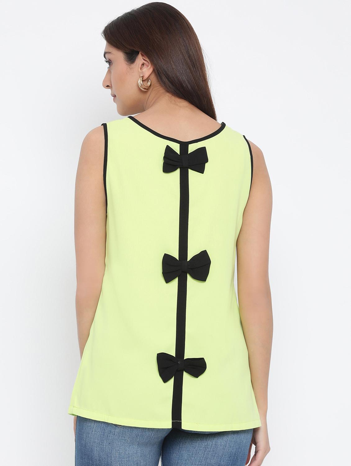 contrast bow enhanced top - 17074139 - Zoom Image - 3