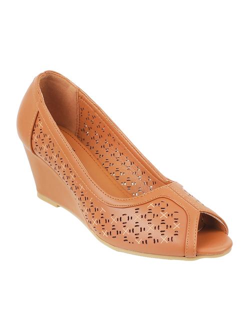 tan slip on sandals - 17074320 - Standard Image - 1
