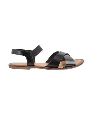 black back strap sandals - 17074388 - Standard Image - 2