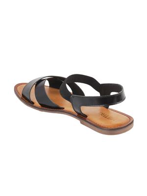black back strap sandals - 17074388 - Standard Image - 3