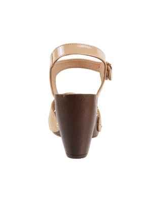 beige back strap sandals - 17074430 - Standard Image - 4