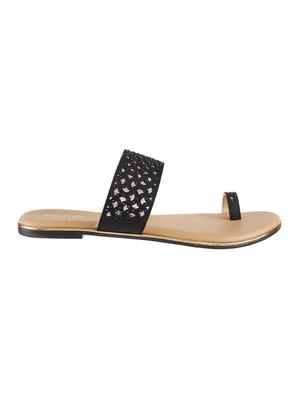 black one toe sandals - 17074607 - Standard Image - 2