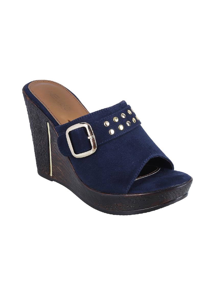 navy blue slip on wedge - 17074741 - Zoom Image - 1