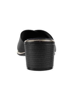 black slip on sandals - 17074879 - Standard Image - 3