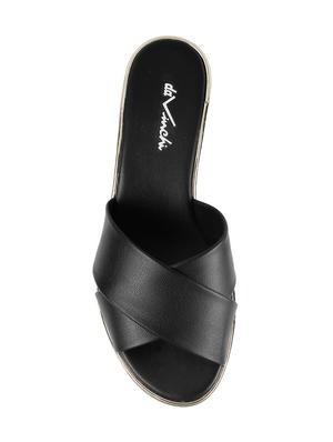 black slip on sandals - 17074879 - Standard Image - 4