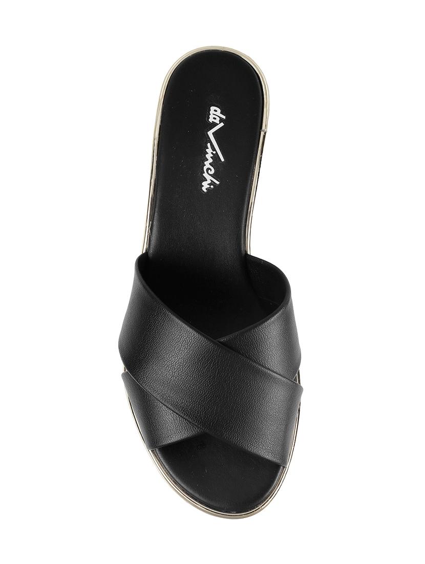 black slip on sandals - 17074879 - Zoom Image - 4