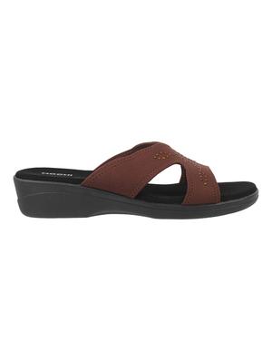 brown slip on wedges - 17075008 - Standard Image - 2