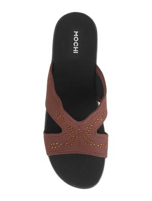 brown slip on wedges - 17075008 - Standard Image - 4