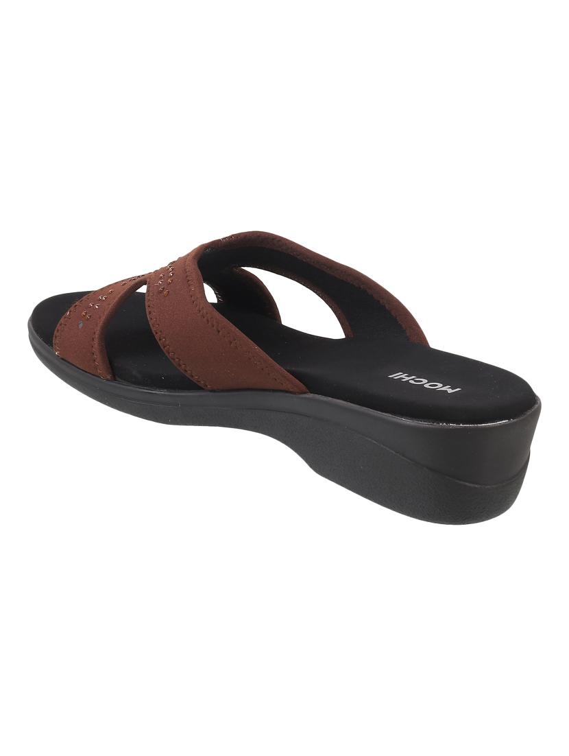 brown slip on wedges - 17075008 - Zoom Image - 3