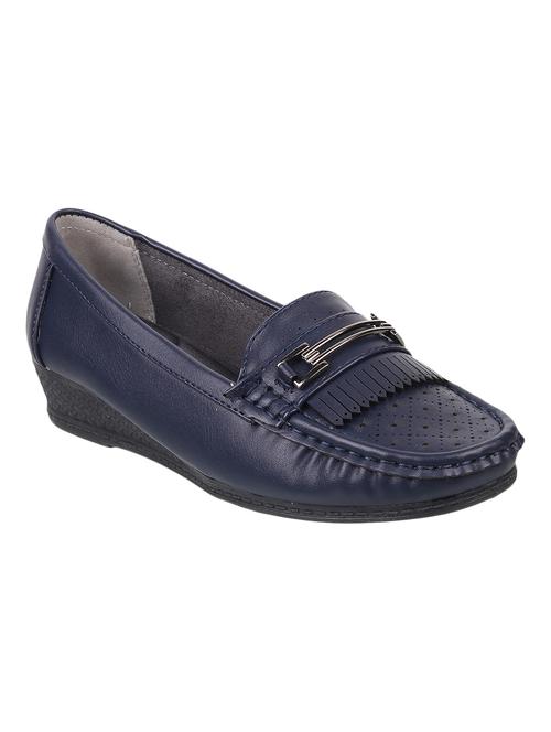 blue slip on loafers - 17075072 - Standard Image - 1