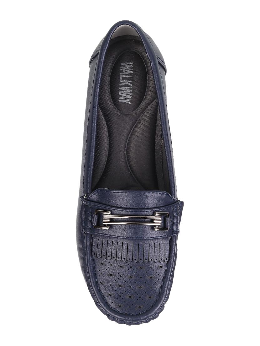 blue slip on loafers - 17075072 - Zoom Image - 4