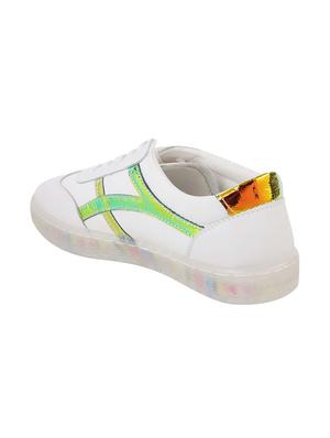 white lace-up sneaker - 17075113 - Standard Image - 3