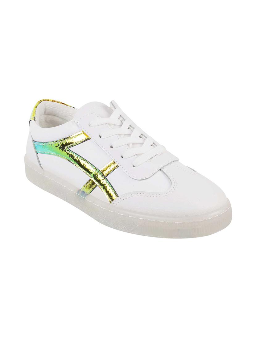 white lace-up sneaker - 17075113 - Zoom Image - 1