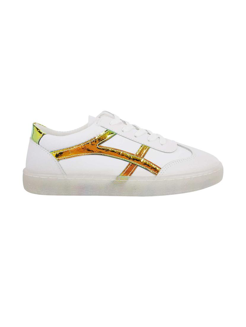 white lace-up sneaker - 17075113 - Zoom Image - 2