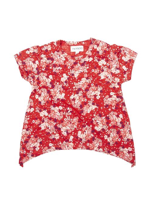 red cotton aline tops & tee - 17075344 - Standard Image - 1
