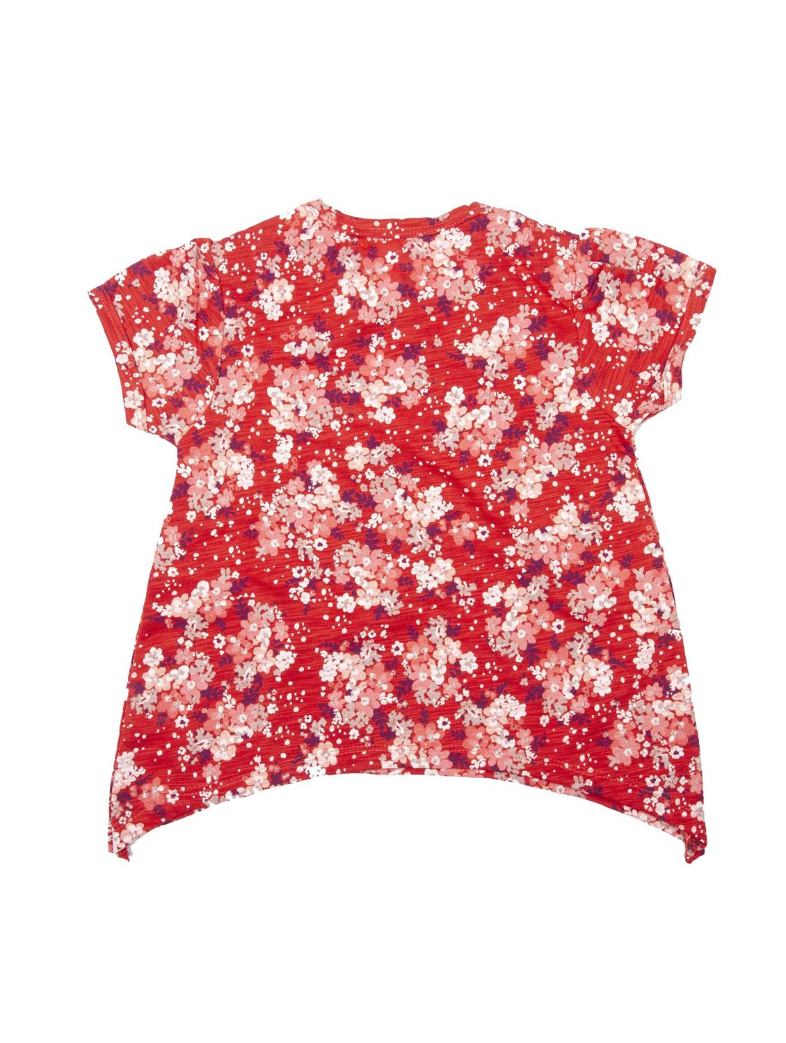 red cotton aline tops & tee - 17075344 - Zoom Image - 2