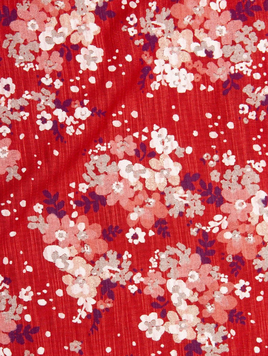 red cotton aline tops & tee - 17075344 - Zoom Image - 3