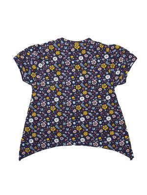 blue cotton aline tops & tee - 17075345 - Standard Image - 2