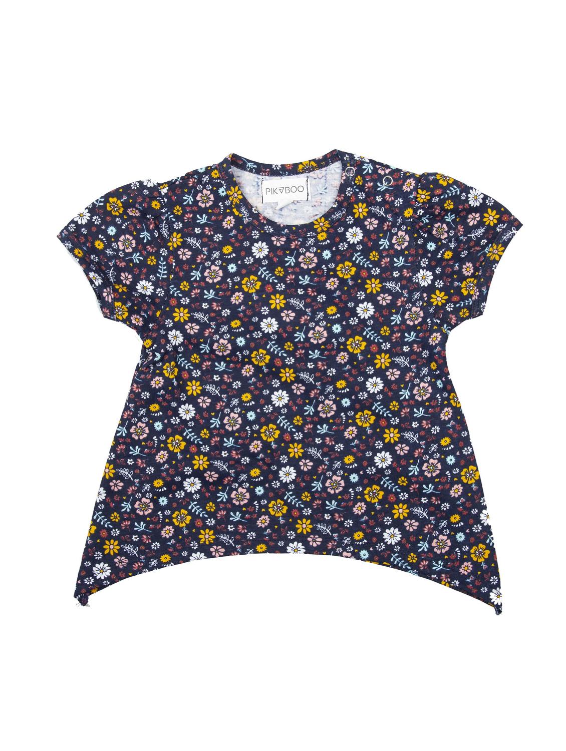 blue cotton aline tops & tee - 17075345 - Zoom Image - 1