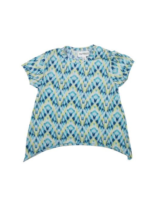 blue cotton aline tops & tee - 17075353 - Standard Image - 1