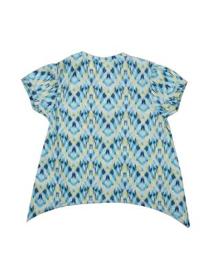 blue cotton aline tops & tee - 17075353 - Standard Image - 2