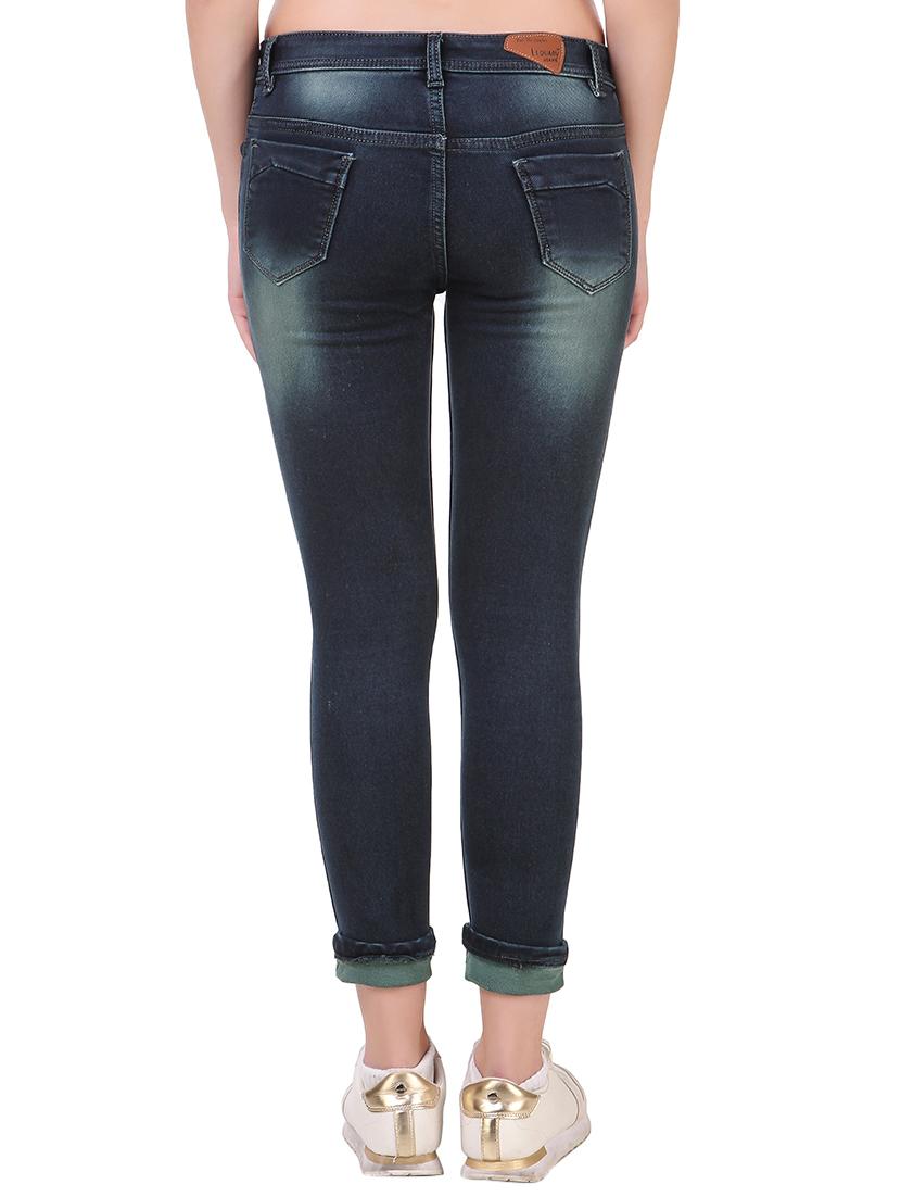 acid wash distressed jeans - 17075770 - Zoom Image - 3