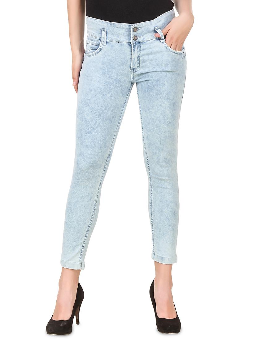 mid rise acid washed jeans - 17075781 - Zoom Image - 1