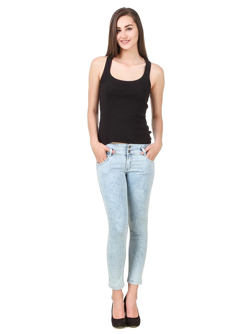 mid rise acid washed jeans - 17075781 - Zoom Image - 4