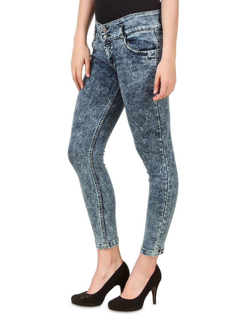 mid rise acid washed jeans - 17075782 - Zoom Image - 2