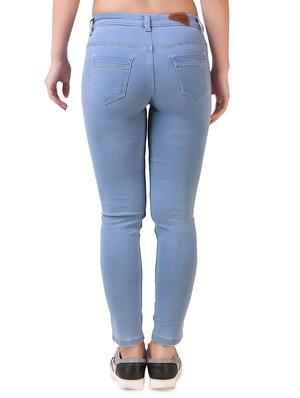 mid rise knee slit jeans - 17075816 - Standard Image - 3