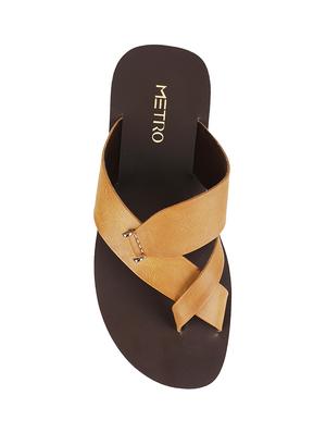 beige toe separator slippers - 17075968 - Standard Image - 4