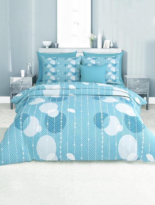 cotton double bedsheet with 2 pillow covers - 17076194 - Standard Image - 1
