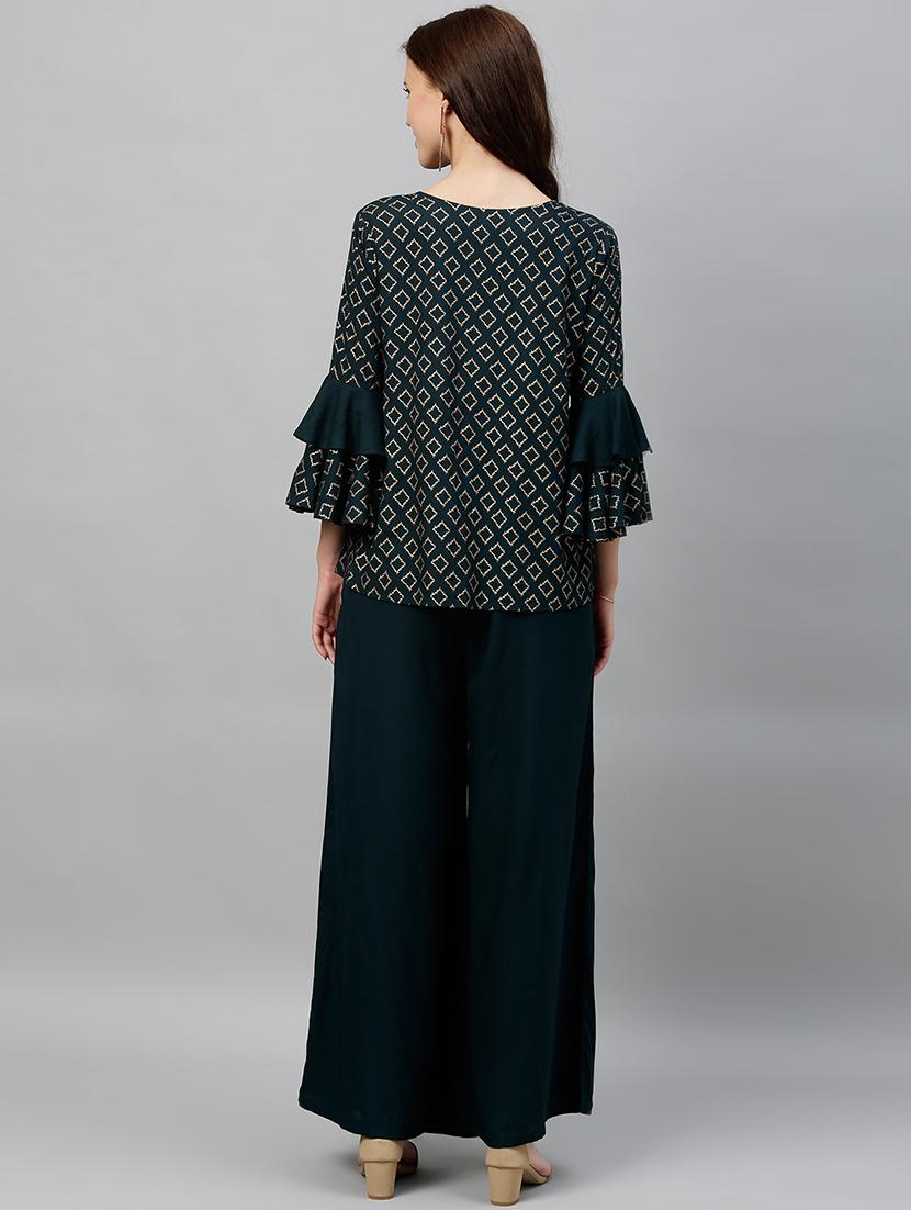 bell sleeves top pants set - 17076624 - Zoom Image - 3